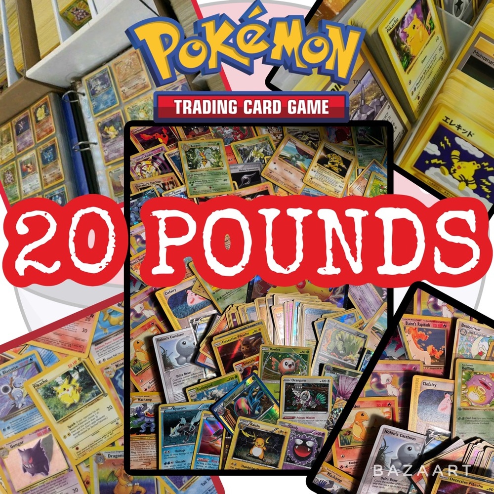 20 POUND MASSIVE POKÉMON MEGA MYSTERY BOX VINTAGE TO NEWER LIMITED QUANTITY
